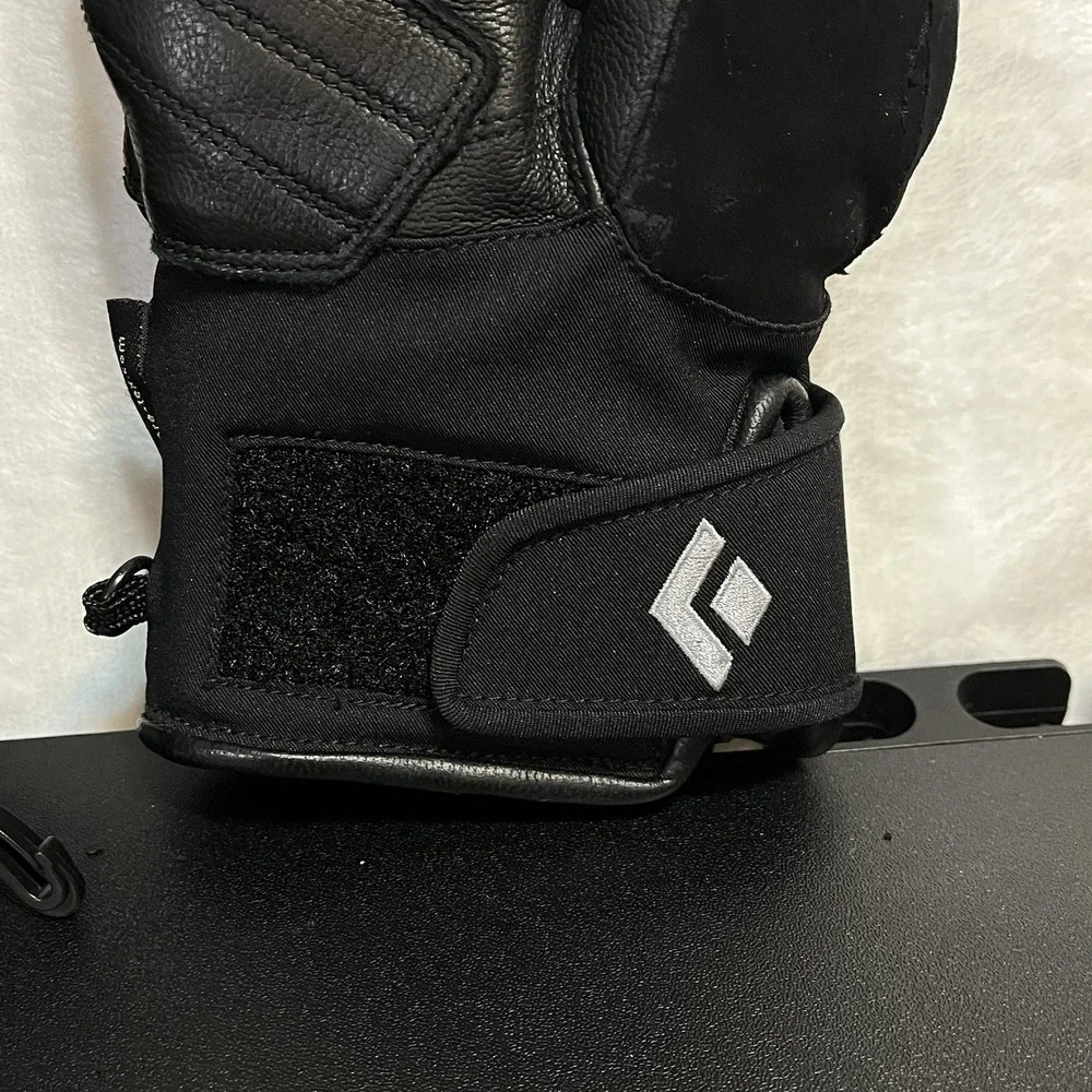 BLACK DIAMOND Gloves Women's SMALL Black Goat Skin Leather GORE-TEX Motorcycle